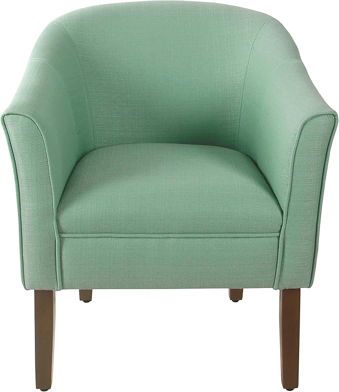 HomePop Modern Barrel Accent Chair Aqua