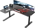 EUREKA ERGONOMIC L Shaped Gaming Desk 60 Inch L60 Home Office Corner PC Computer Gamer Table Large Writing Workstation Gifts w Mouse Pad Cable Management Space Saving Easy to Assemble Left Black