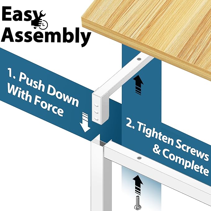 SHW Mission 32-Inch Home Office Computer Desk Oak
