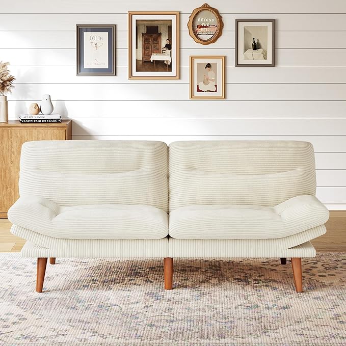 Marsail 75 Futon Sofa Bed Beige