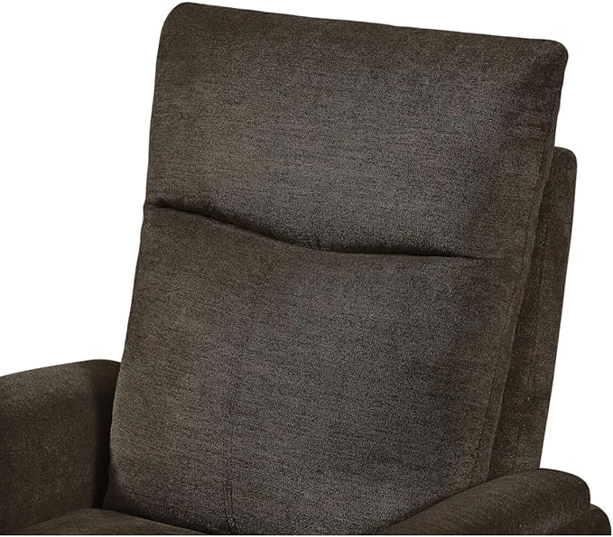 i-POOK Power Recliner Chair Adjustable Single Recliner Sofa with USB Port and Lumbar Support Ergonomic Lounge Chair with Thick Seat Cushion for Living Room Bedroom Small Spaces Dark Brown