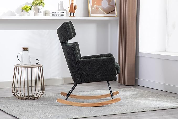 Fish Tail Living Room Comfortable Rocking Chair Living Room Chair