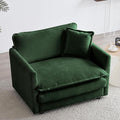 41.4 Chenille Oversized Accent Chair Comfy Single Sofa Cloud Couch Chair Modern Luxury Armchair with Pillow for Living Room Bedroom Apartment Office Green