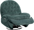 EONIX Stylish Power Swivel Rocker Recliner Chair for Living Room Rocking All Positions Dual Motor Independently Controlled Backrest and Headrest SXXY005021 Green