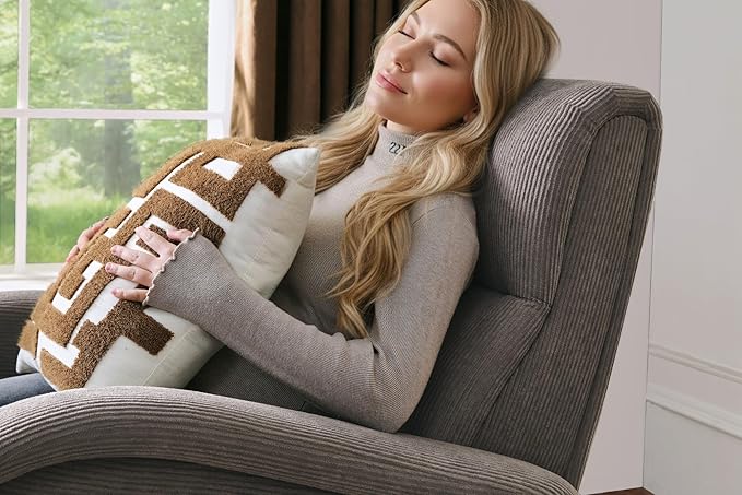Modern Accent Chair Reading Chair with Corduroy Fabric Upholstered and Hight Backrest Single Sofa Chairs for Living Room Apartment Bedroom and Small Spaces. (Brown)