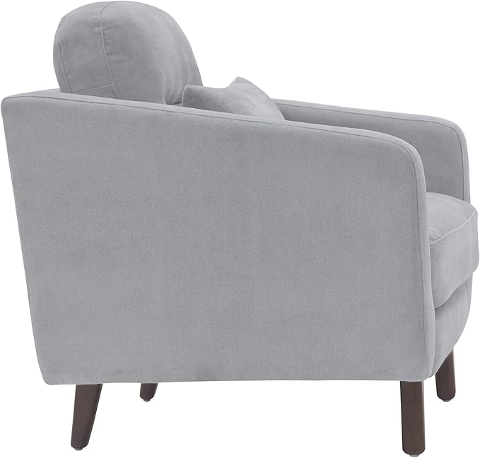 Serta Sierra Living Room Sofas Modern Design Microfiber Upholstered Couch Ideal for Smaller Spaces Arm Chair Smoke Gray