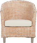 Safavieh Home Omni 18-inch Natural White Wash Rattan Barrel Chair