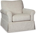 Signature Design by Ashley Searcy Upholstered Swivel Glider Accent Chair Gray