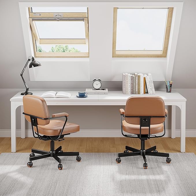 Tribesigns 2-Person Home Office Desk 78.7 Extra Long Computer Desk Double Workstation for Home Office Work Desk for Two People (White)