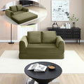 Foldable Boneless Love Seat Couches in a Box Modern Floor Foam Sleeper Sofa Bed 2-in-1 Convertible Cloud Sofa for Home Apartments Bedroom