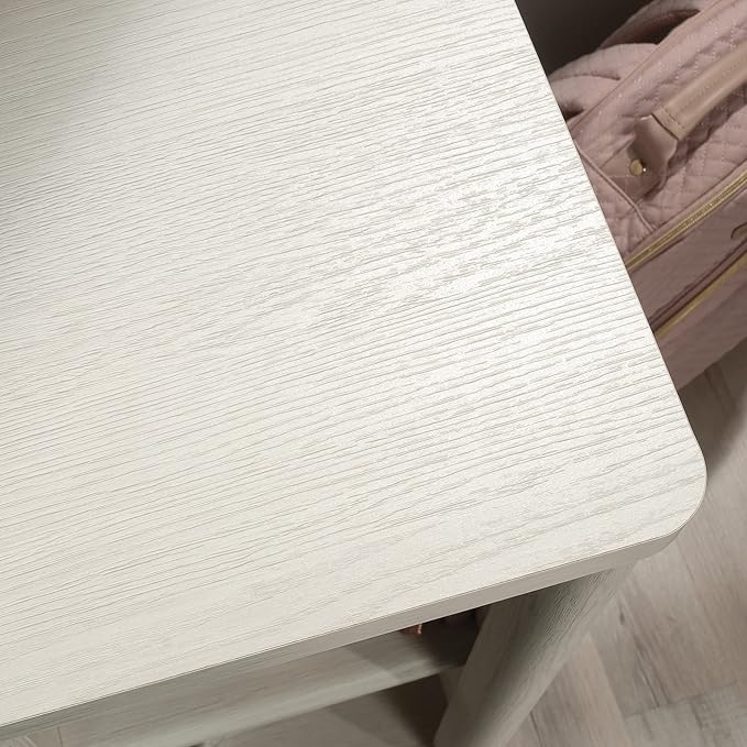 Sauder Dover Edge Computer Desk with Drawers Glacier Oak Finish