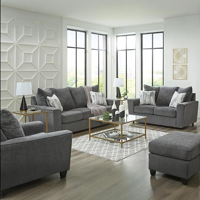 Signature Design by Ashley Stairatt Casual Sofa with Flared Arms Gray