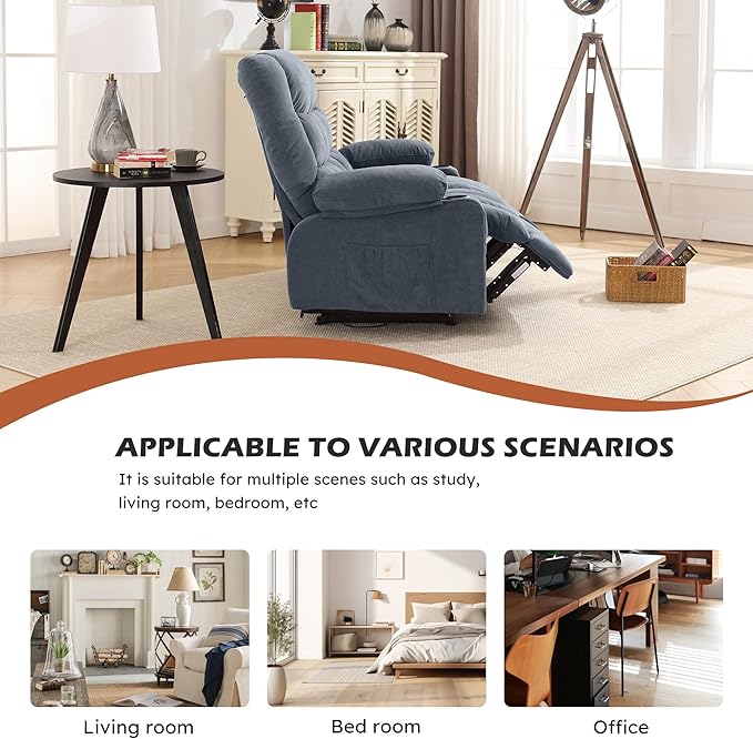 Manual Loveseat Recliner2 Seat Recliner Sofa Chair with 2 Cup Holders for AdultsCouch Set for Living Room BedroomOffice