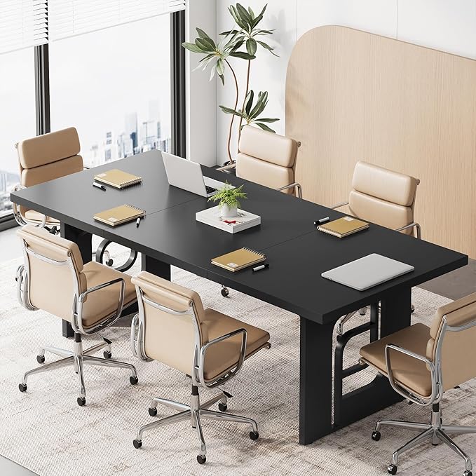 71 inch Large Simple Computer Desk Executive Office Desk Workstation Modern Study Writing Table Business Furniture for Home Office Black