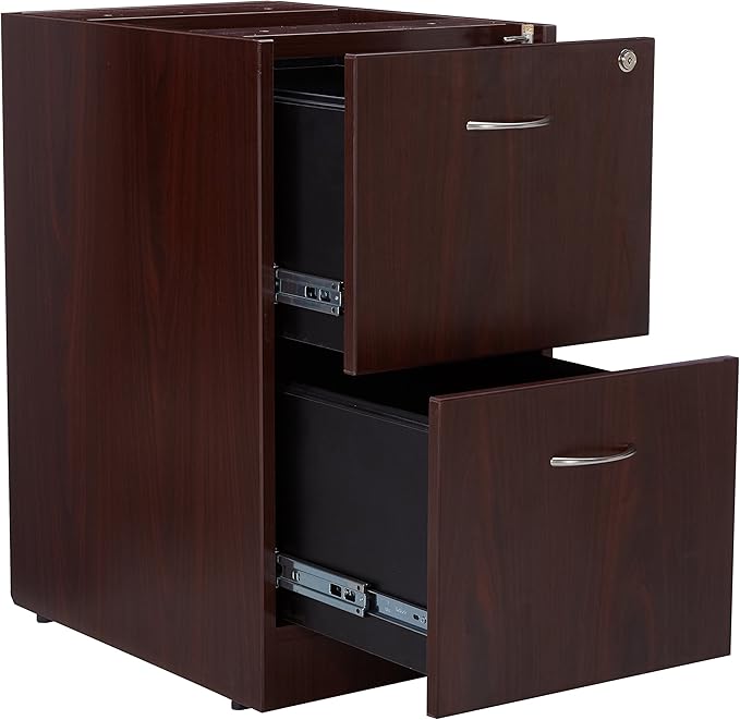 Lorell LLR69605 69000 Series Free Standing Fixed Pedestals Mahogany