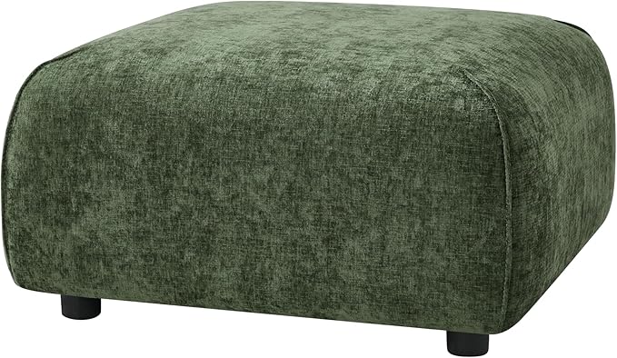 Christopher Knight Home Milio Modern Accent Chair with Ottoman Foot Rest Wooden Frame Club Chair and Ottoman Comfy Living Room Lounge Chair with Coffee Table Single Sofa and Footstools Green