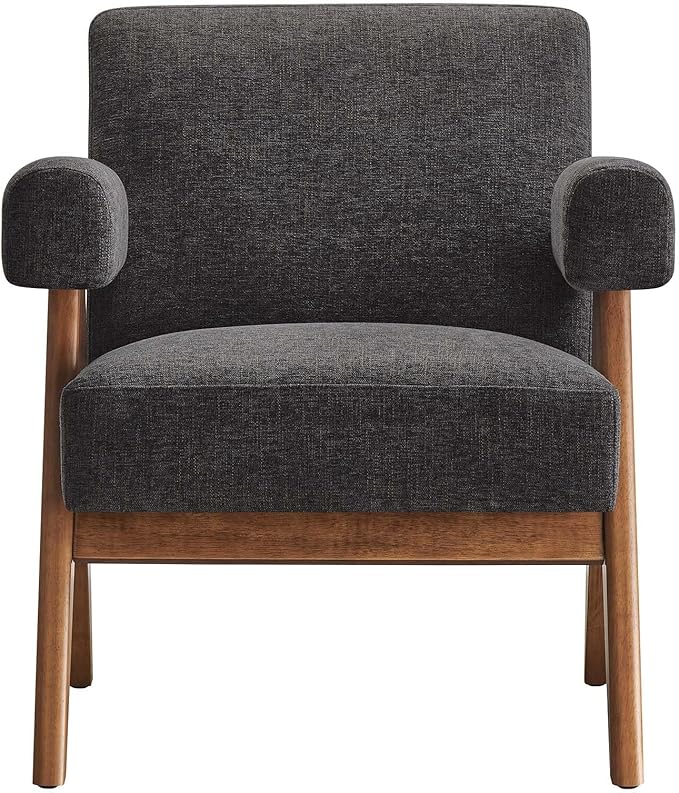 Modway EEI-6503-HDG Lyra Fabric Armchair Dark Gray Fabric
