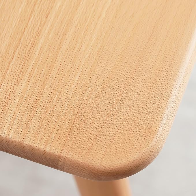 Penau Solid Wood Computer Desk 47Inch Large Office Desk with 2 Drawers Modern Simple Style Table for Home Office Work Study
