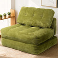 Art3d Folding Sofa Bed Convertible Sleeper Sofa Bed with Pilow &amp Back Support 3 in 1 Long Futon Boneless Couch Comfy Floor Couch for Living Room Bedroom Grass Green