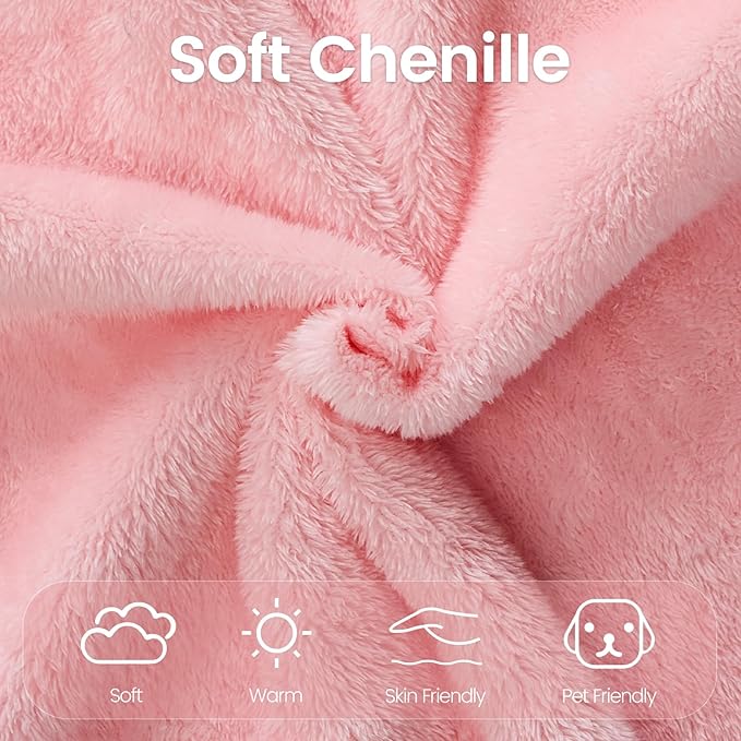 78” Convertible Folding Sofa Bed Full Size Sleeper Loveseat Chenille Full Foam Floor Couch for Living Room Bedroom No Assembly Required (Pink)