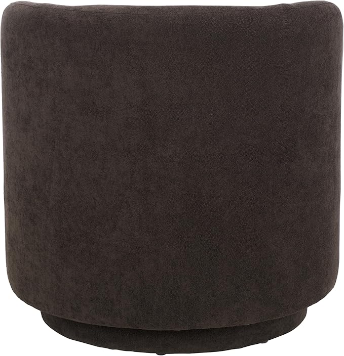 SAFAVIEH Home Collection Hayls Brown Linen Swivel Accent Chair (Fully Assembled)