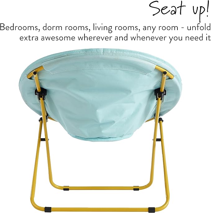 Urban Lifestyle Velvet Channel Stitch Saucer Chair Blue