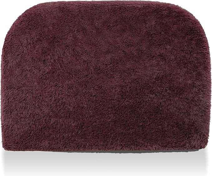 24/7 Shop at Home Garel Modern Upholstered Foam Sofa Chair with Curved Back and Arm Compressed Couch in a Box No Assembly Required for Home Theater and Living Room Red Wine