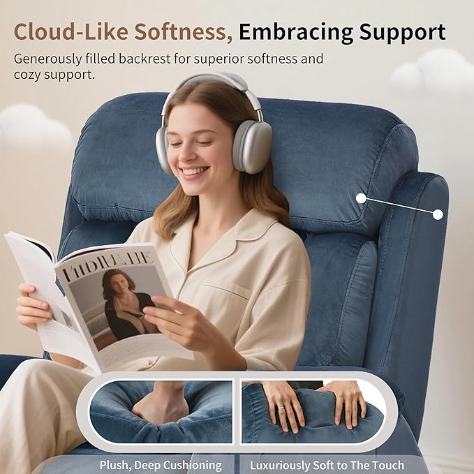 Power Lift Chair Recliners for Elderly Modern Adult Power Lift Recliner Velvet Upholstery Electric Lift Chair Recliner with Remote Side Pocket for Living Room