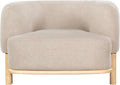 SAFAVIEH Couture Collection Oscar Light Brown/Natural Boucle Accent Chair