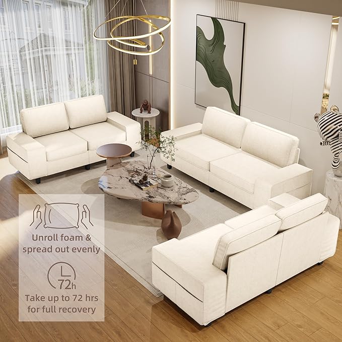 71 Loveseat Sofa for Living Room Deep Seat Mid Century Modern Chenille Fabric 2 Love Seat Couch Love Seats for Small SpaceLiving RoomStudioApartment