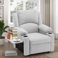 WENTMENT Recliner Chair for Living Room Massage Reading Sofa Adjustable Modern Reclining Chair for Living RoomWhite