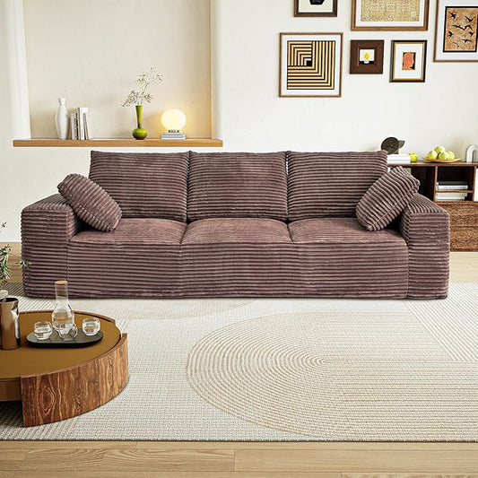 Modular Sectional Sofa Cloud Couch Corduroy Fluffy Couch Sectional Couches for Living Room