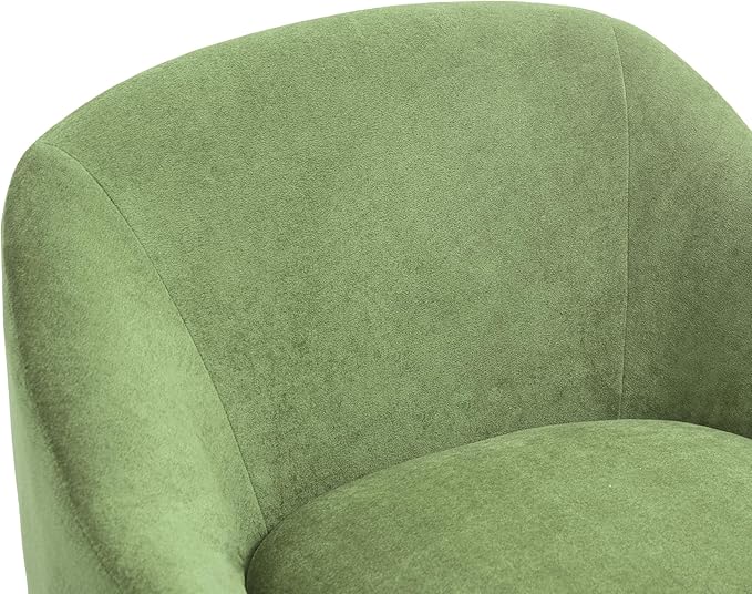 Accent Chair Modern Chenille Fabric Armchair for Living Room Comfy Upholstered Reading Single Sofa Chair for Bedroom (Chenille Green Set of 1)