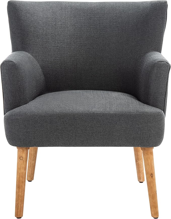 SAFAVIEH Home Collection Delfino Dark Grey/Natural Accent Chair