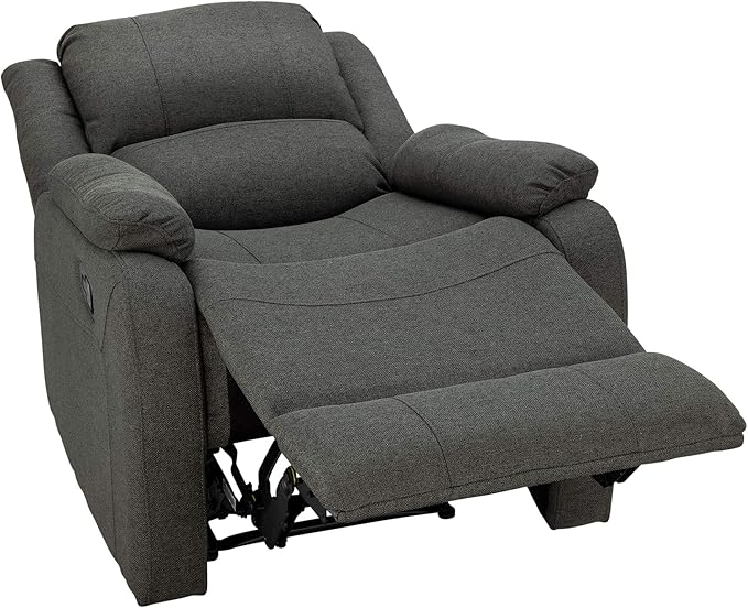 RecPro Charles Collection | 30 Zero Wall Wall Hugger Recliner | Slideout RV Living Room Chair | Cloth (Fossil 1 Chair)