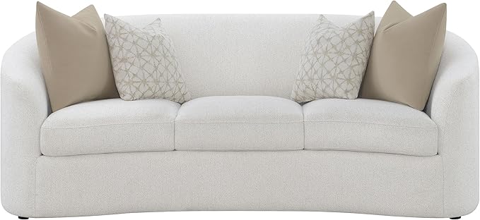Coaster Home Furnishings Rainn Upholstered Tight Back Sofa Latte