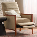 Push Back Recliner Chair Upholstered Accent Chair Recliners with Thick Seat Cushion and Backrest Small Recliners for Small Spaces Living Room Home Theater