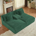 78” Oversized Double Chaise Lounge Indoor Corduroy Sleeper Sectional Couch Upholstered Boneless Cloud Sofa Deep Seat Comfy Plush Chair Bed for Living Room