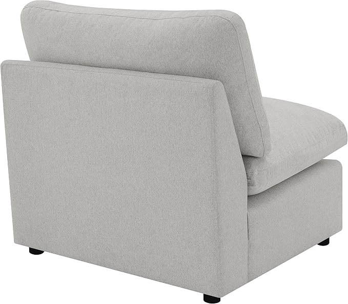 Coaster Home Furnishings - Collins - Modular Armless Chair with Cushion Back Foam Padding and Reversible Cushions - Living Room - Grey - 609560AC