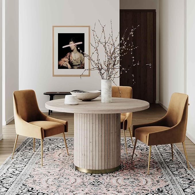 Tov Furniture Beatrix Velvet Upholstered Side Chair (Cognac)