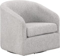 OSP Home Furnishings Parker Upholstered Swivel Tub Accent Chair Sterling Fabric