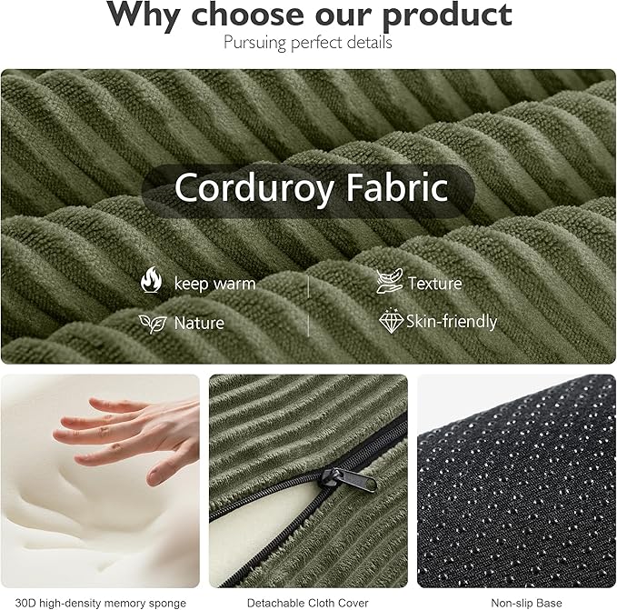 79in Convertible Sofa Bed Corduroy Boneless Couch Bed Futon Sleeper Sofa Pull Out Bed Foldable Couch for Living Room Apartment No Assembly Required