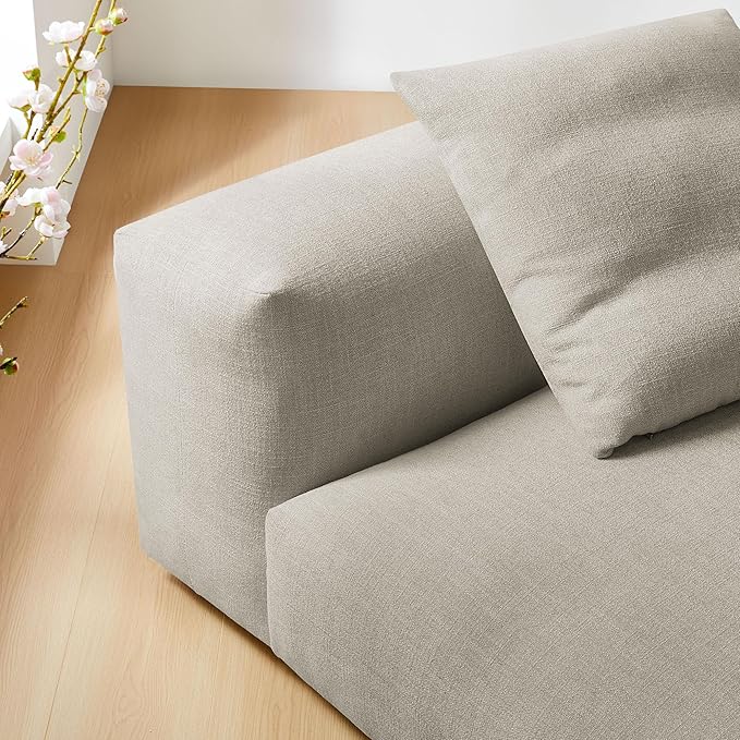 Modway Solace Sofas Oversized Linen