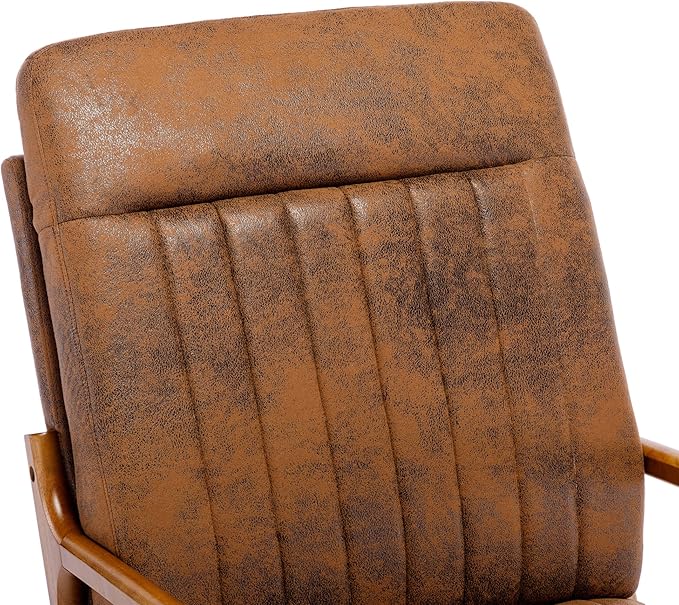 Wood Frame Armchair Modern Accent Chair Lounge Chair for Living Room