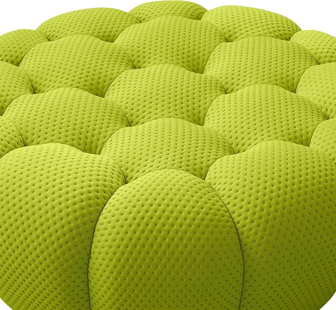 WJShome Bubble Couch42 Modern Curved Sofa Morden Lazy Floor Sofa Memory Foam Bean Bag Floor Couch Lounge Chair for Living Room Office Apartment (Lemon Green)