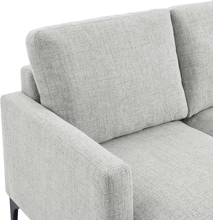 Modway EEI-6006-LGR Evermore Upholstered Fabric Loveseat Light Gray