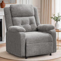 Power Recliner Chair Living Room Chairs for Adults Oversized Electric Recliner with Side Pockets Chenille Fabric Reclining Chair for Living Room Bedroom