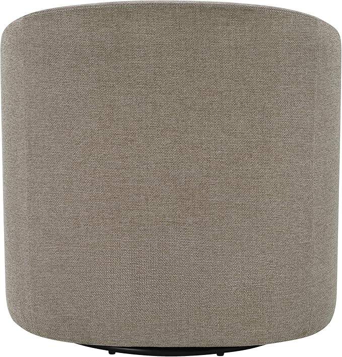 OSP Home Furnishings Parker Upholstered Swivel Tub Accent Chair Taupe Fabric