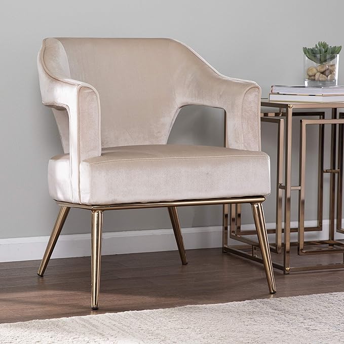SEI Furniture Eldermain Upholstered Accent Chair Beige