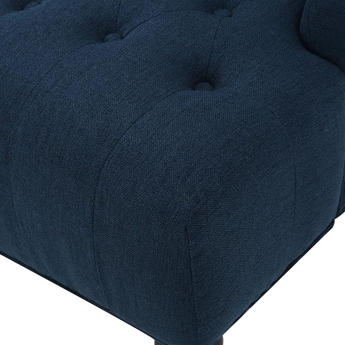 Christopher Knight Home Toddman High-Back Fabric Club Chair Dark Blue 33.75D x 27.25W x 38.5H in